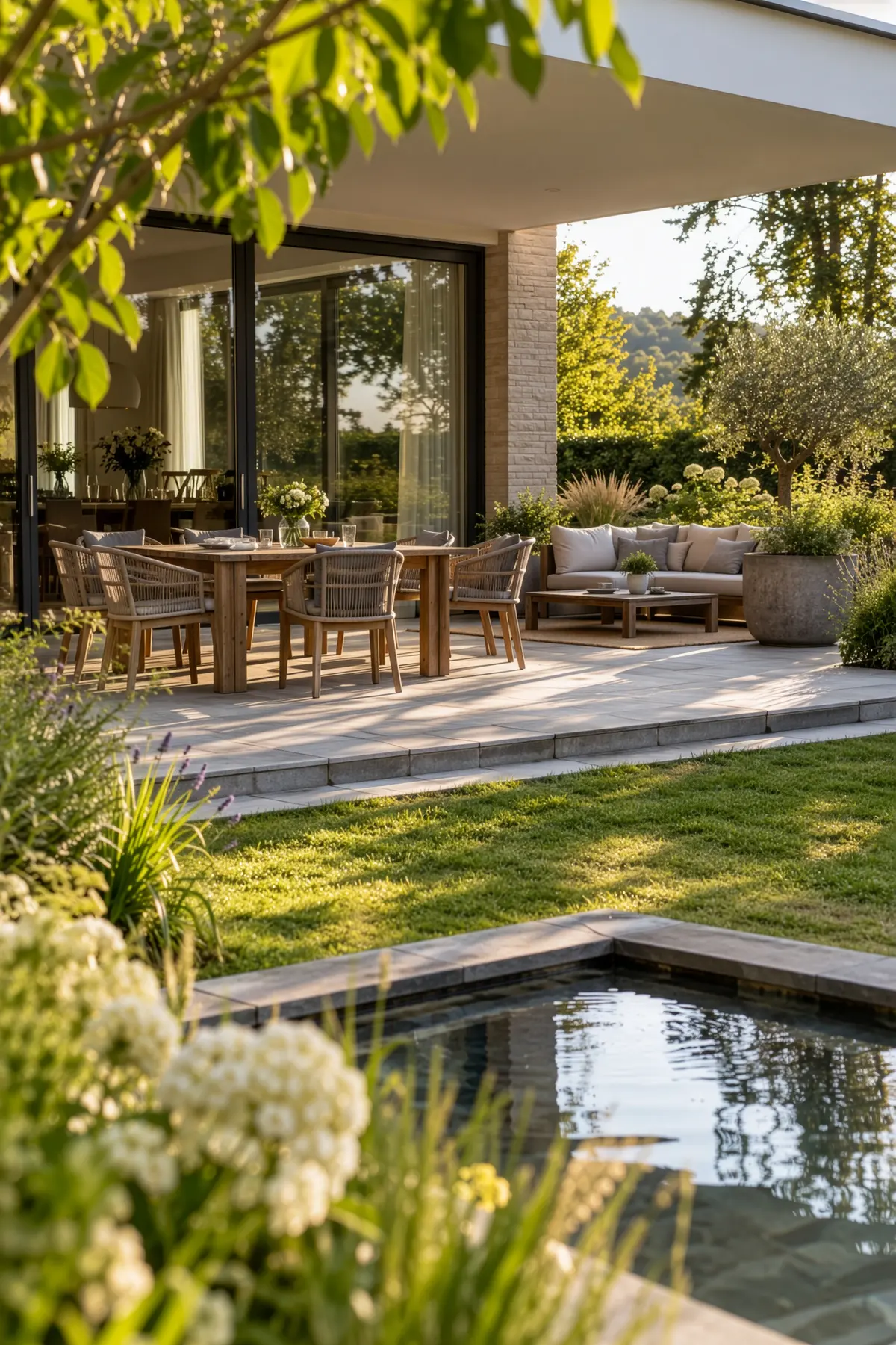 Bildstreifen Terrasse und Sitzplatz · Einleitung